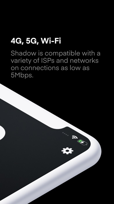 Screenshot from Shadow App