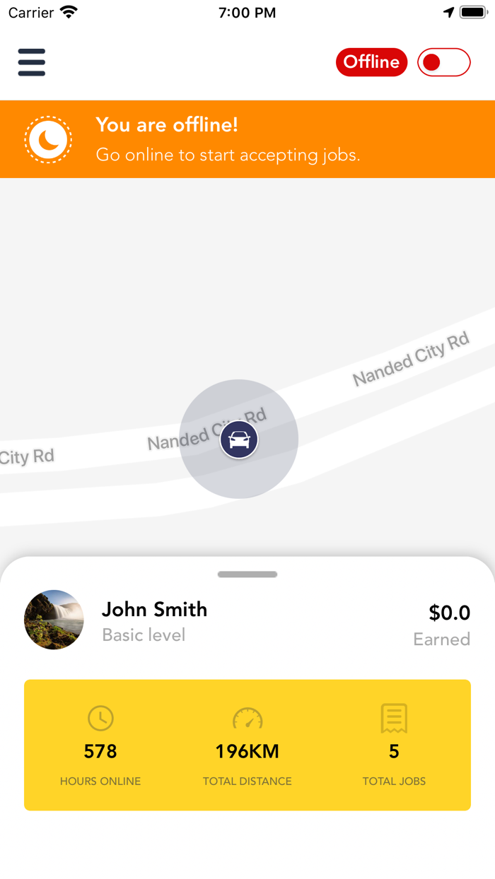 eTaxi Driver App