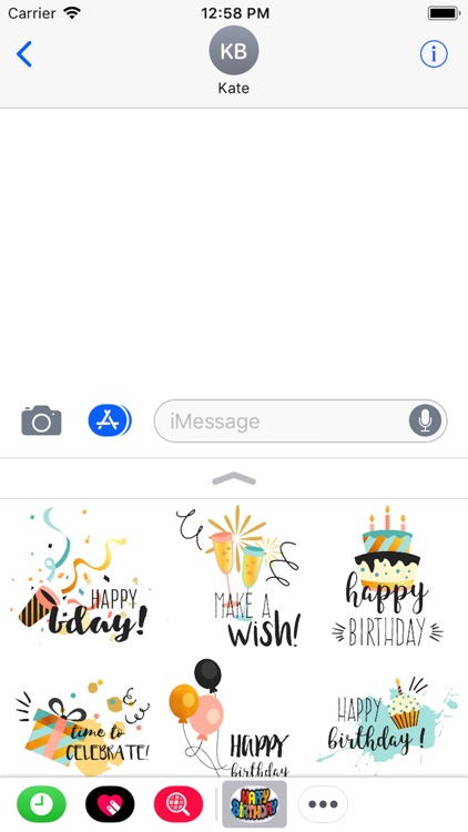 Happy Birthday Stickers 2018