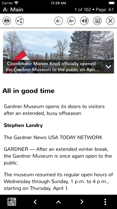 The Gardner News eEdition screenshot 2