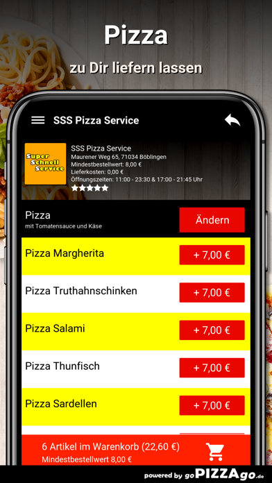SSS Pizza Service Böblingen screenshot 5