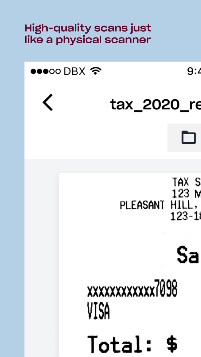 Dropbox Scan  PDF Scanner App