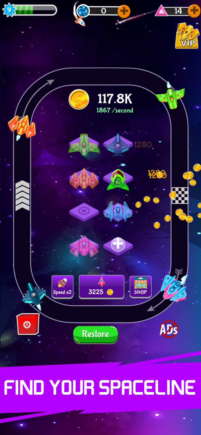 Merge Spaceship - Idle Game