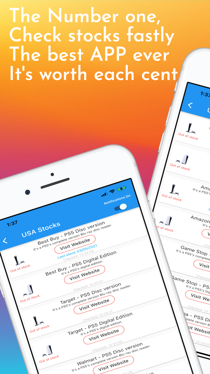 PS5 Stock Alert Notifier