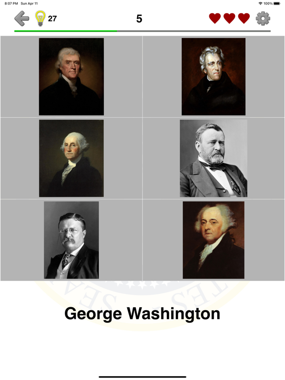 US Presidents and History Quiz screenshot 4