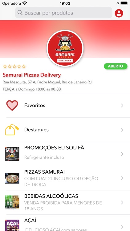 Samurai Pizzas Delivery