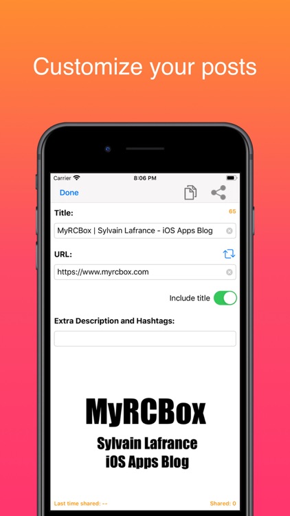Share-it - App for bloggers