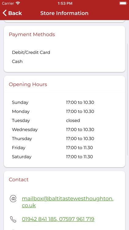 Balti Taste Takeaway