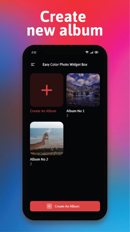 Easy Color Photo Widget Box