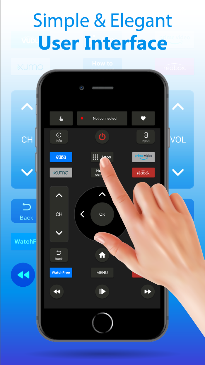 Remote control for TV IR