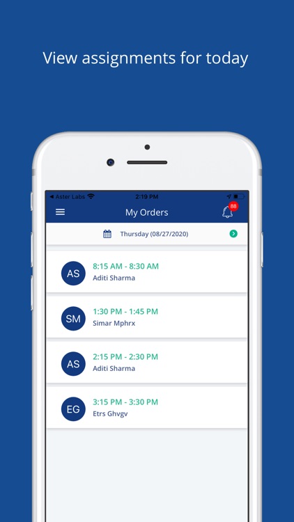 AsterXpert-  Track your order