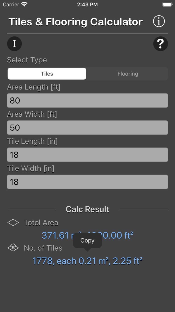 Tiles and Flooring Calculator
