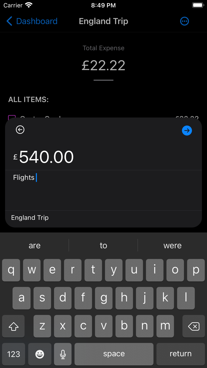 Spend Log Expense Tracker