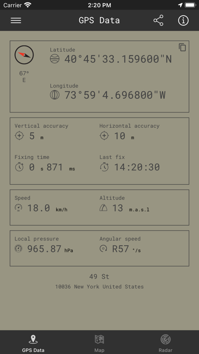 GPS データ - GPS DATA screenshot1