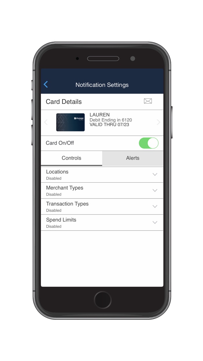 DuPage Card Controls