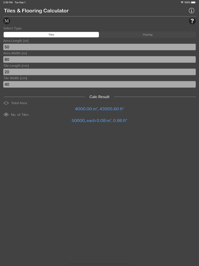 Tiles and Flooring Calculator