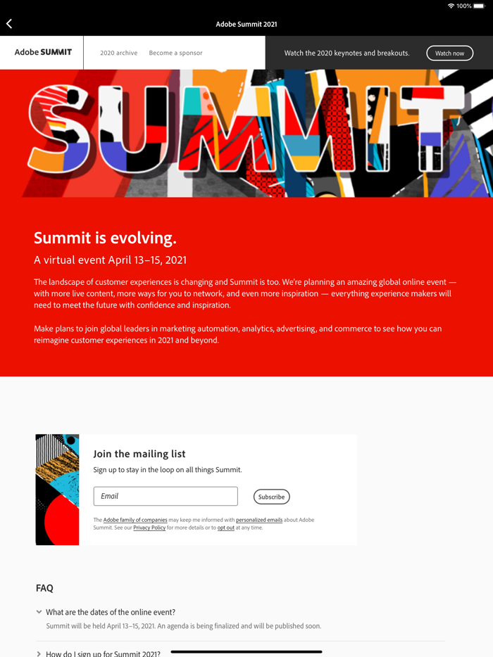 Adobe Summit On Demand