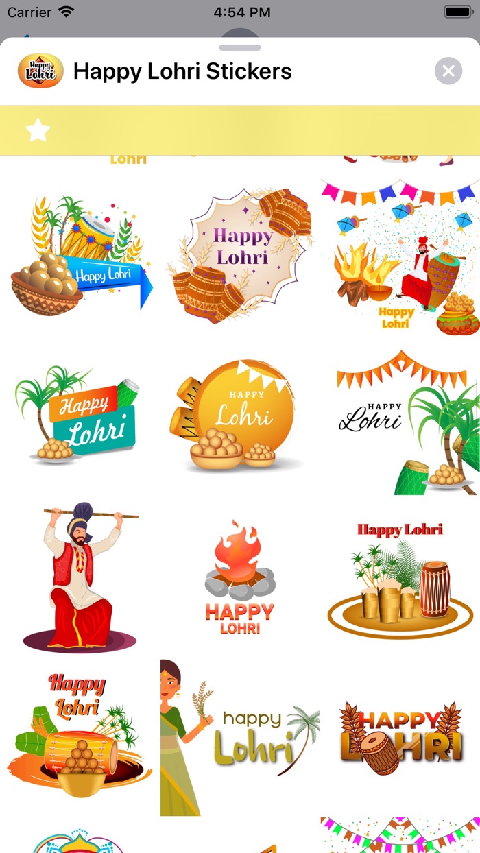 Happy Lohri Stickers