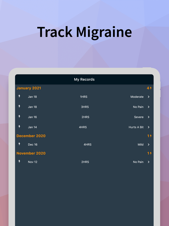 Migraine Pal Tracker screenshot 3
