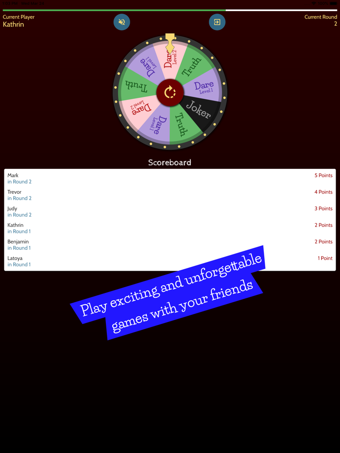 Wheel of Truth or Dare