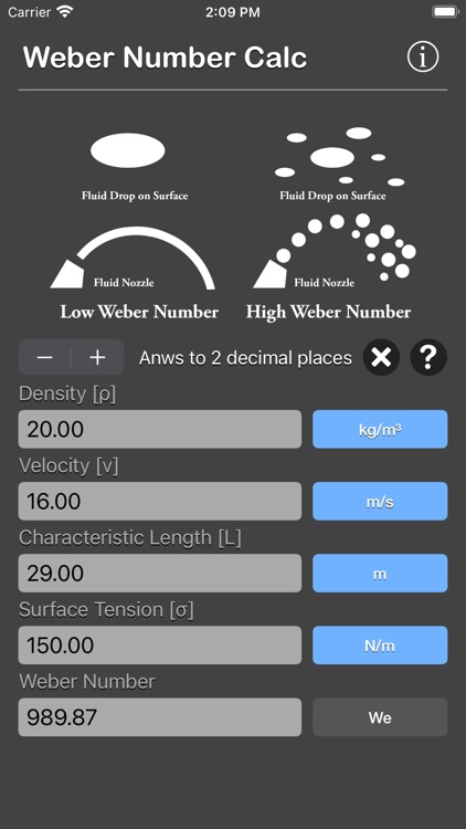 Weber Number Calculator screenshot-8