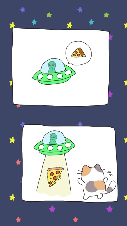 Space Cat - I want a pizza