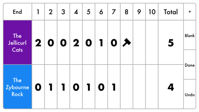 Curling Scoreboard screenshot 2