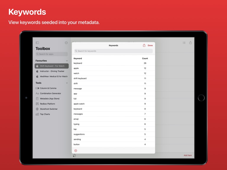 【图】Redbox Toolbox – ASO Analysis(截图3) 【图】Redbox Toolbox – ASO Analysis(截图3)