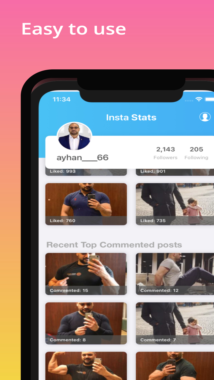 Insta follower stats - Reports