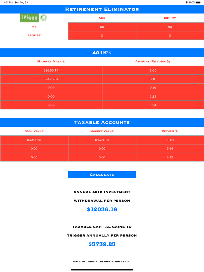 American Retirement Calculator
