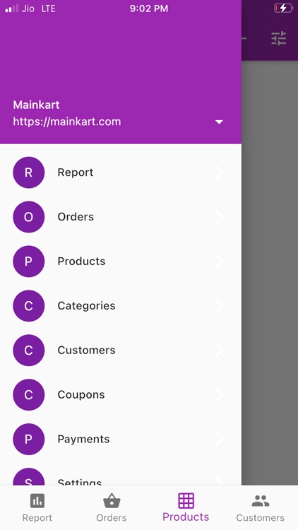 Admin app for woocommerce