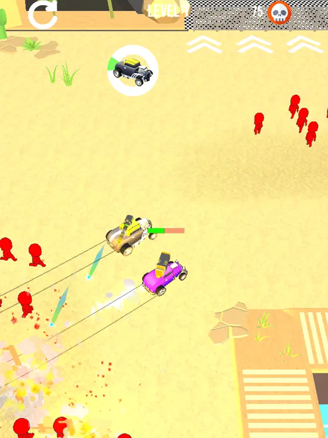 Battle Car 3D, game for IOS