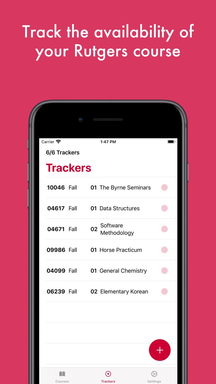 trackRU - Course Tracker