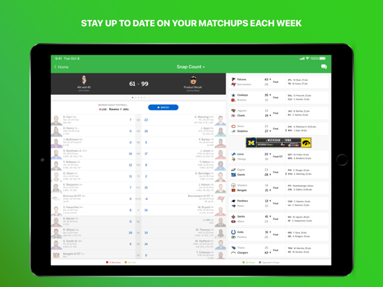 ESPN Fantasy Football Baseball Basketball Hockey screenshot