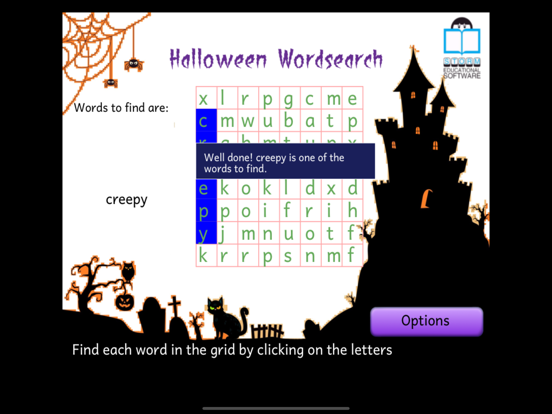 Halloween Wordsearch Lite screenshot 2