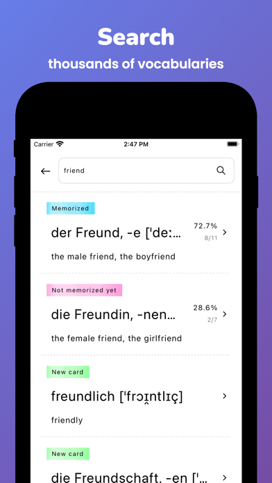 Memorize: Learn German Words screenshot 4