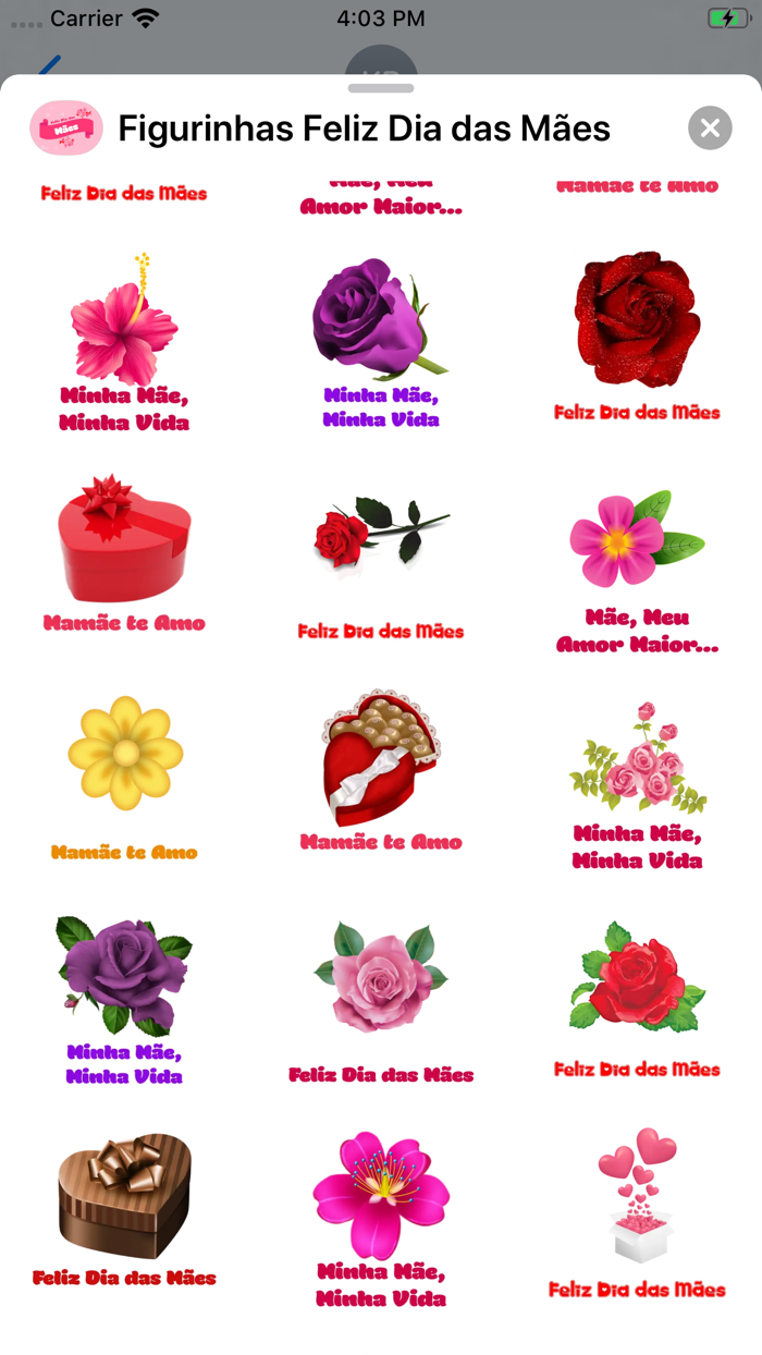 Figurinhas Feliz Dia das Mães