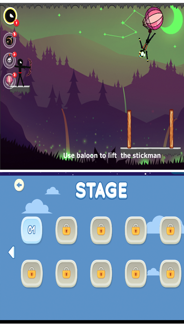 Stickman Jungle Archery Hero