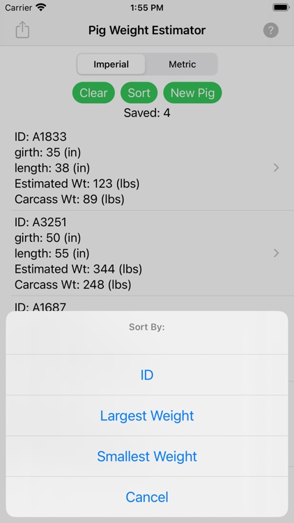 Pig Weight Estimator screenshot-4