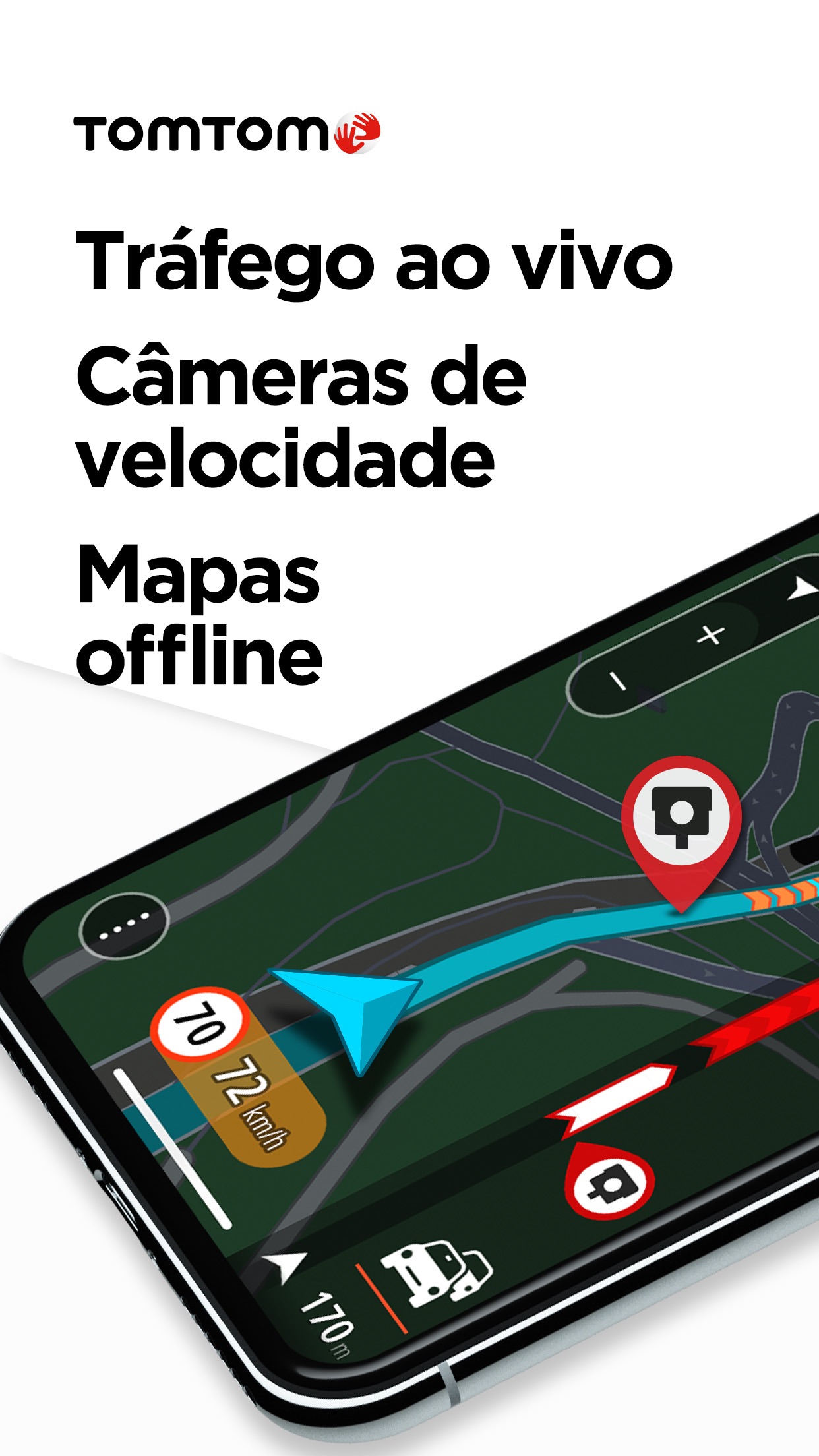 Screenshot do app TomTom GO Navigation