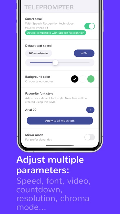 Teleprompter for video makers screenshot-8