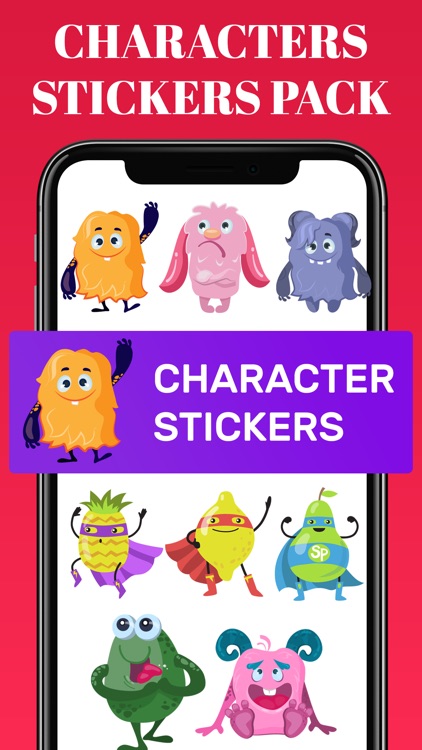 Funny Characters Stickers Pack