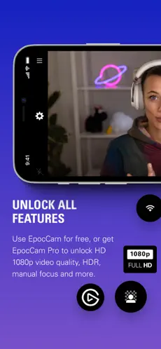 Capture 3 EpocCam Webcam for Mac and PC iphone