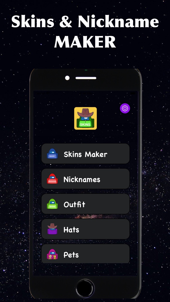 Skins  Nickname for Among Us