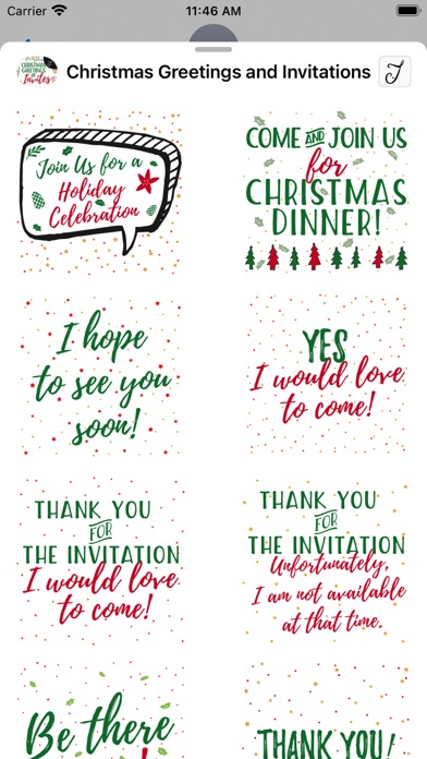 Christmas Greetings & Invites screenshot 4