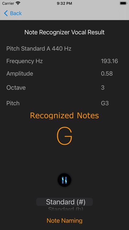 Note Recognizer Vocal Trainer