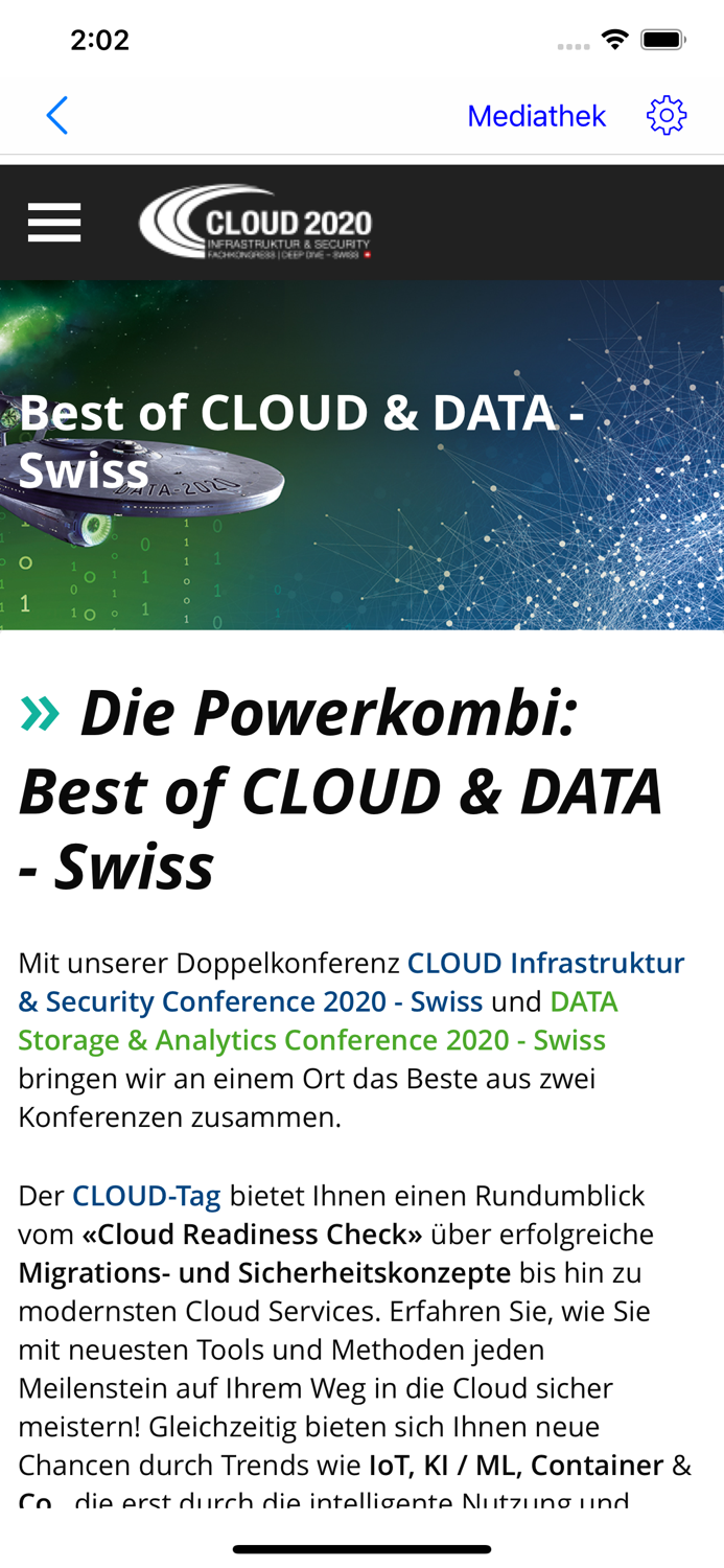 CLOUD DATA Days – Swiss