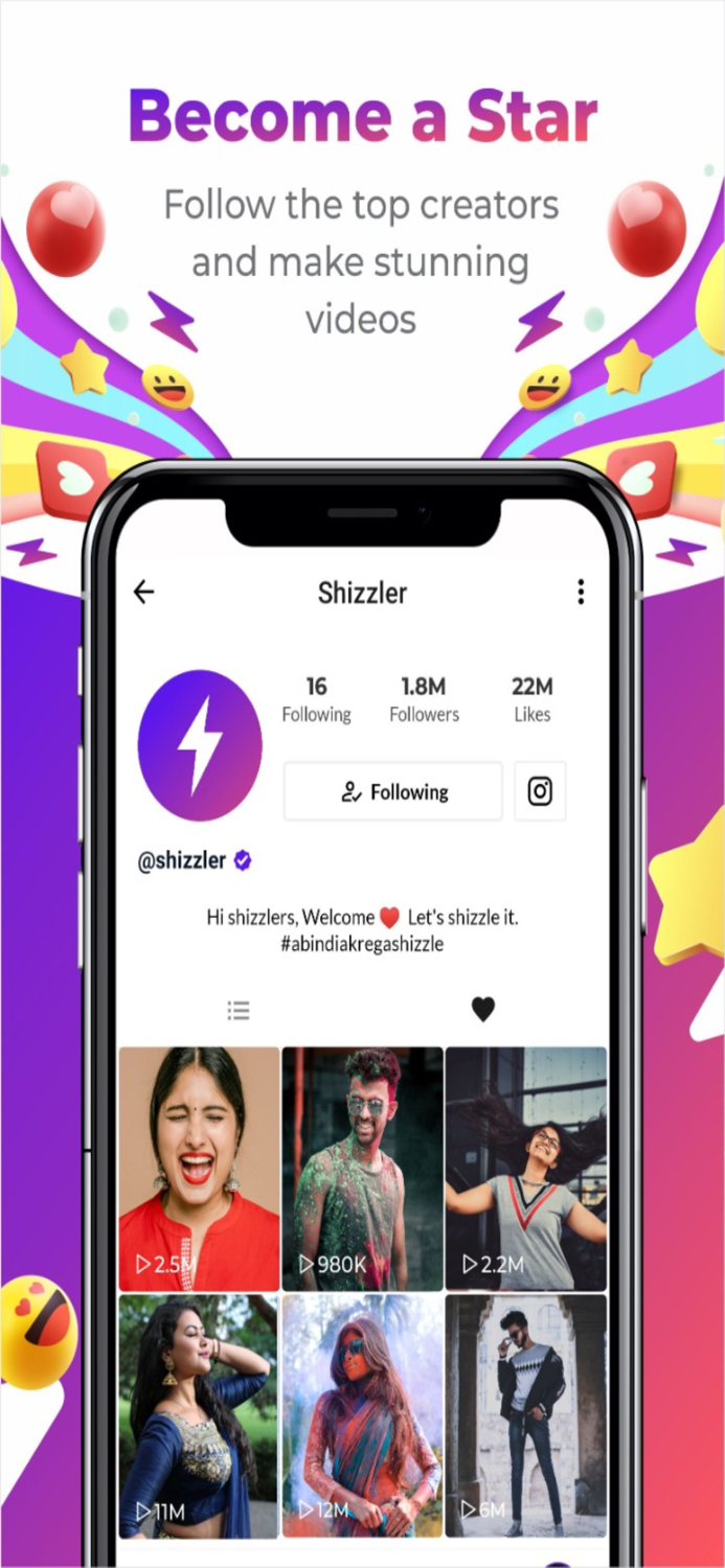 Shizzler Short Video App