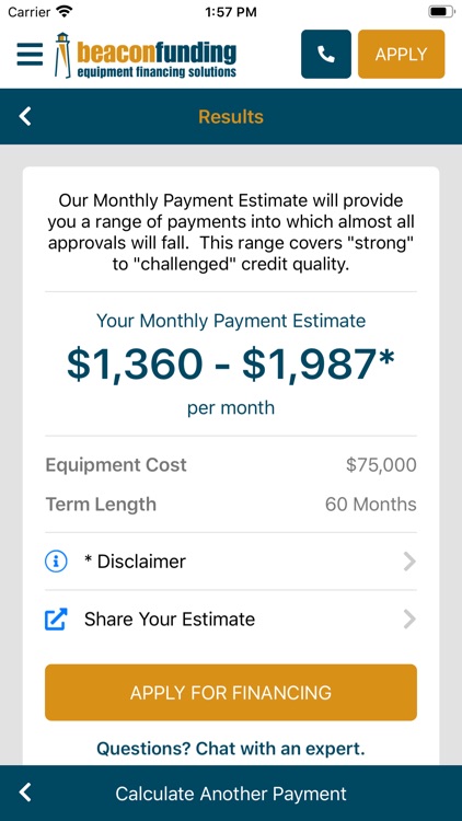 Equipment Financing Calculator screenshot-4