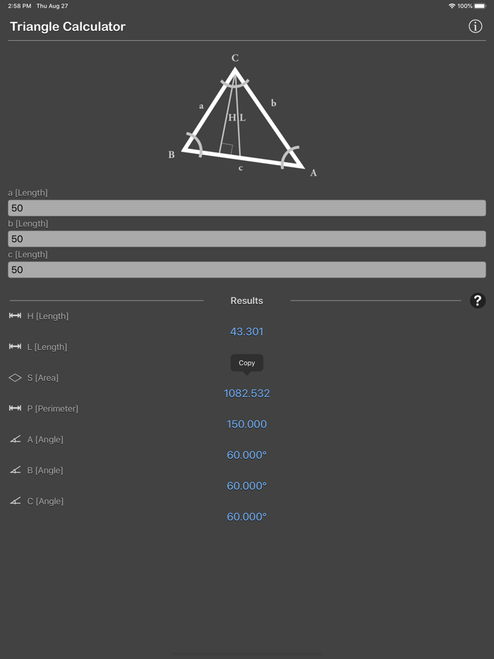 Triangle Calculator Plus